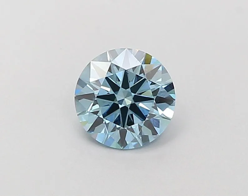1.10ct ROUND Fancy Vivid Blue VS1 Coloured Lab diamond