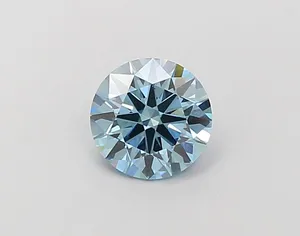 1.1ct ROUND Fancy Vivid Blue VS1 Coloured Lab diamond