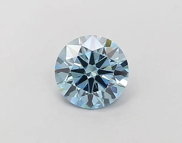 1.1ct ROUND Fancy Vivid Blue VS1 Coloured Lab diamond
