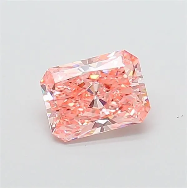 1.12ct RADIANT Fancy Vivid Pink VS1 Coloured Lab diamond