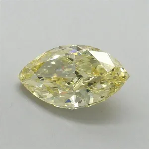 1.09ct MARQUISE Fancy Intense Yellow VS2 Coloured Lab diamond