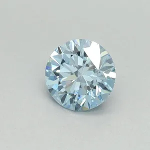 0.34ct ROUND Fancy Vivid Blue VS2 Coloured Lab diamond