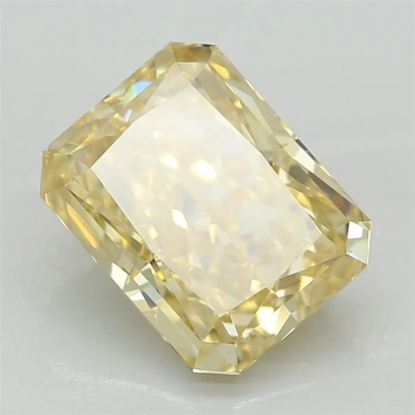 1.38ct RADIANT Fancy Intense Yellow VVS2 Coloured Lab diamond