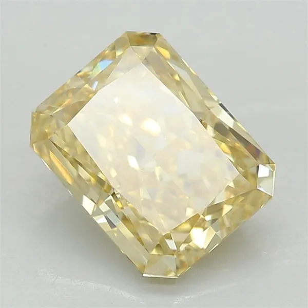 1.38ct RADIANT Fancy Intense Yellow VVS2 Coloured Lab diamond