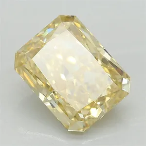 1.38ct RADIANT Fancy Intense Yellow VVS2 Coloured Lab diamond