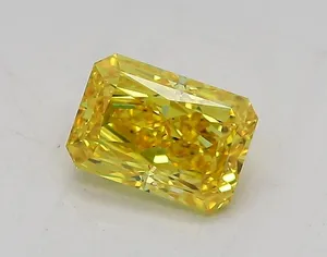 1.05ct RADIANT Fancy Intense Yellow VS1 Coloured Lab diamond