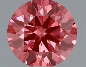 0.4ct ROUND Fancy Vivid Purple Pink VS2 Coloured Lab diamond