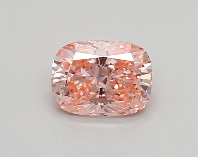 0.75ct CUSHION Fancy Vivid Pink VVS1 Coloured Lab diamond