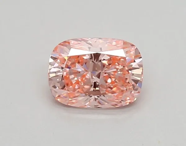 0.75ct CUSHION Fancy Vivid Pink VVS1 Coloured Lab diamond