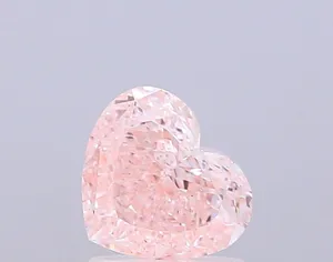 1.02ct HEART Fancy Pink VS2 Coloured Lab diamond