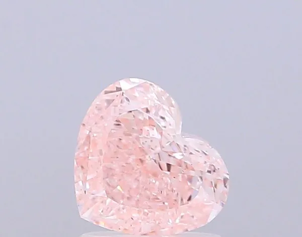 1.02ct HEART Fancy Pink VS2 Coloured Lab diamond