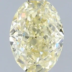 1.07ct OVAL Fancy Yellow VS1 Coloured Lab diamond