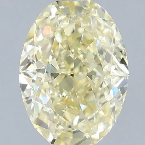 1.07ct OVAL Fancy Yellow VS1 Coloured Lab diamond