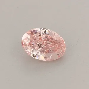 0.31ct OVAL Fancy Vivid Pink VS1 Coloured Lab diamond