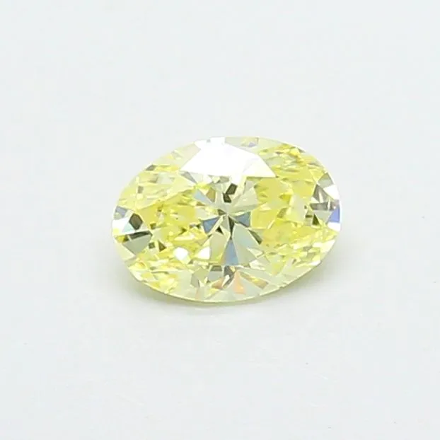 0.44ct OVAL Fancy Yellow VS1 Coloured Lab diamond
