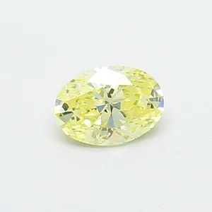 0.44ct OVAL Fancy Yellow VS1 Coloured Lab diamond