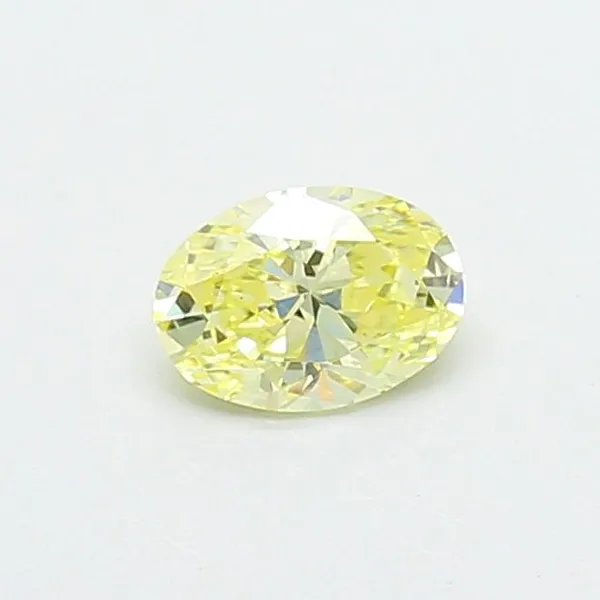 0.44ct OVAL Fancy Yellow VS1 Coloured Lab diamond
