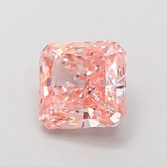 1.2ct RADIANT Fancy Vivid Pink VVS2 Coloured Lab diamond