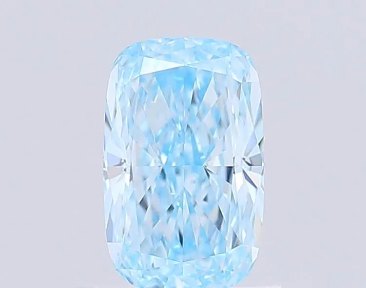 1.05ct CUSHION Fancy Vivid Blue VVS2 Coloured Lab diamond