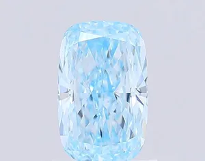 1.05ct CUSHION Fancy Vivid Blue VVS2 Coloured Lab diamond
