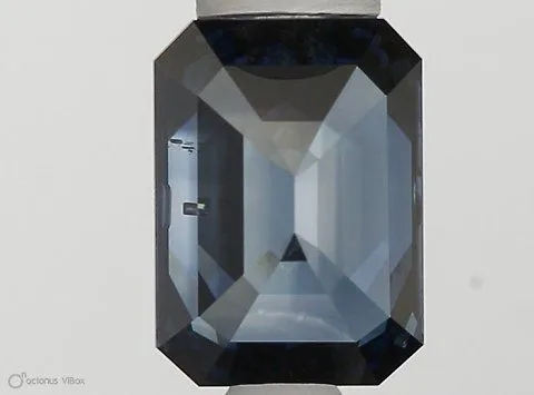 0.7ct EMERALD Fancy Vivid Blue SI2 Coloured Lab diamond