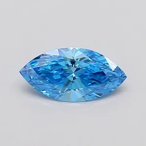 0.5ct MARQUISE Fancy Vivid Blue VS1 Coloured Lab diamond
