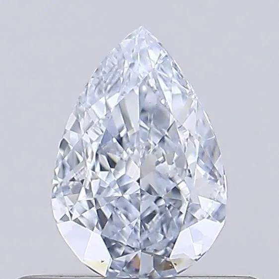 0.39ct PEAR Fancy Light Blue VS2 Coloured Lab diamond