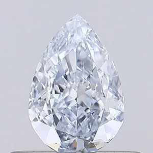 0.39ct PEAR Fancy Light Blue VS2 Coloured Lab diamond