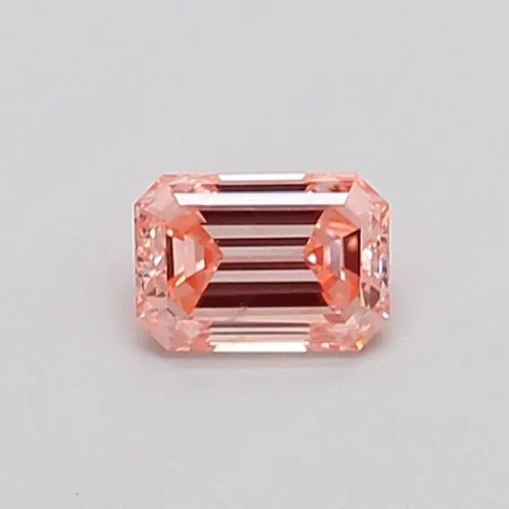 0.3ct EMERALD Fancy Intense Pink VS2 Coloured Lab diamond
