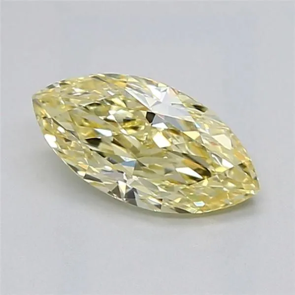1.02ct MARQUISE Fancy Light Yellow VVS2 Coloured Lab diamond