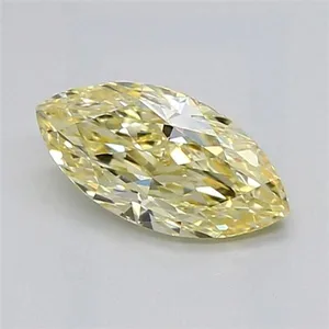 1.02ct MARQUISE Fancy Light Yellow VVS2 Coloured Lab diamond