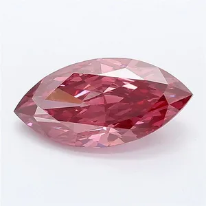 1.58ct MARQUISE Fancy Vivid Pink VS1 Coloured Lab diamond