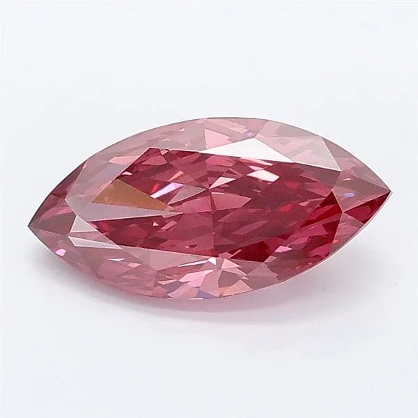 1.58ct MARQUISE Fancy Vivid Pink VS1 Coloured Lab diamond
