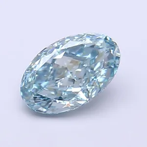 1.01ct OVAL Fancy Vivid Blue VS1 Coloured Lab diamond
