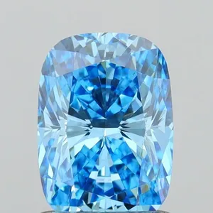 1.03ct CUSHION Fancy Vivid Blue VS1 Coloured Lab diamond