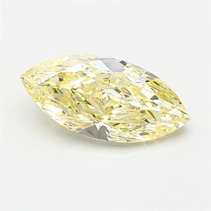 0.90ct MARQUISE Fancy Yellow VVS2 Coloured Lab diamond