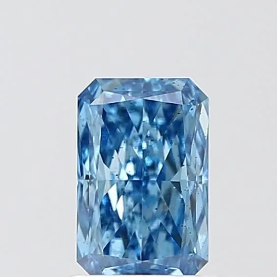 1.01ct RADIANT Fancy Vivid Blue VS2 Coloured Lab diamond