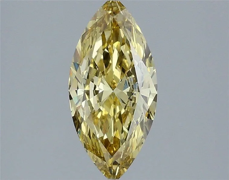 1.18ct MARQUISE Fancy Intense Yellow VS1 Coloured Lab diamond