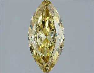 1.18ct MARQUISE Fancy Intense Yellow VS1 Coloured Lab diamond