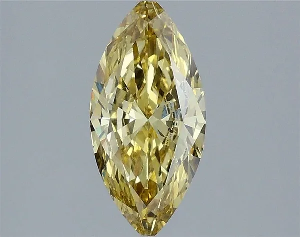 1.18ct MARQUISE Fancy Intense Yellow VS1 Coloured Lab diamond