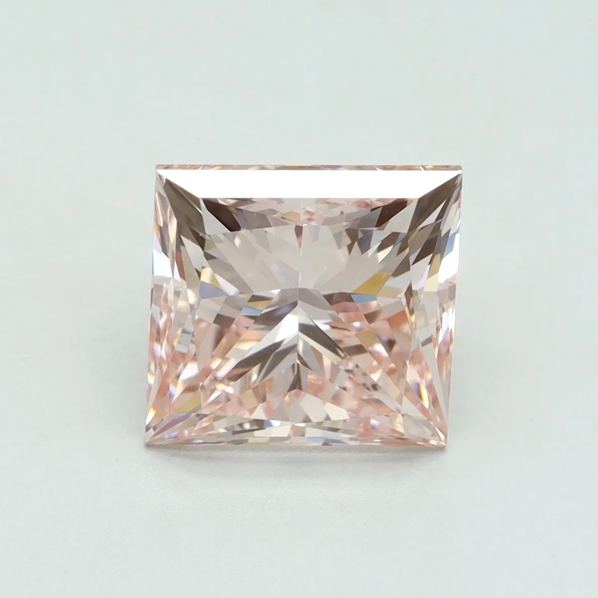 5.01ct PRINCESS Fancy Intense Pink VS1 Coloured Lab diamond