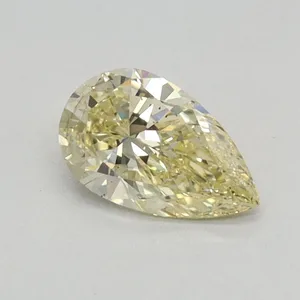 0.42ct PEAR Fancy Intense Yellow SI1 Coloured Lab diamond