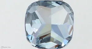0.51ct CUSHION Fancy Vivid Blue SI1 Coloured Lab diamond