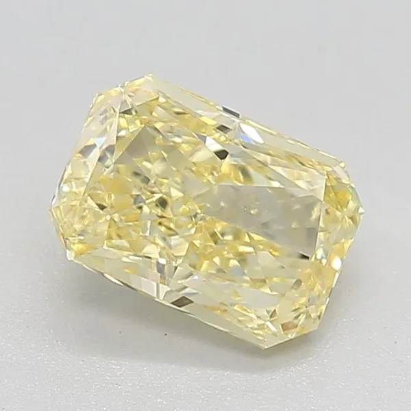 1.38ct RADIANT Fancy Intense Yellow VVS2 Coloured Lab diamond