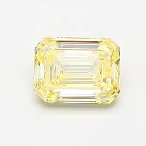 1.01ct EMERALD Fancy Yellow VS2 Coloured Lab diamond