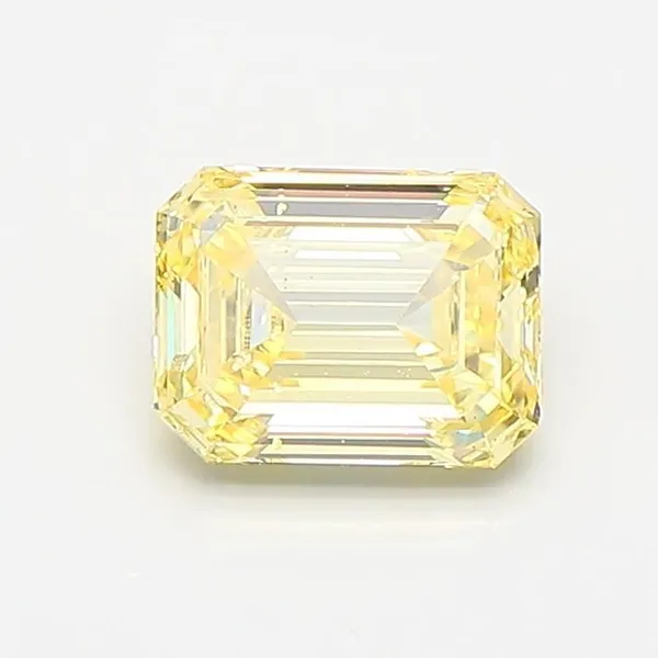 1.01ct EMERALD Fancy Yellow VS2 Coloured Lab diamond
