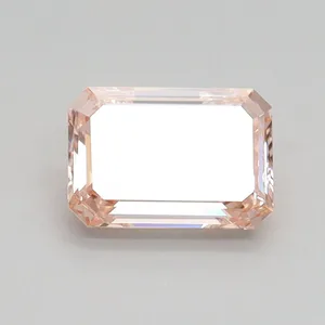 1ct EMERALD Fancy Orangey Pink VS2 Coloured Lab diamond