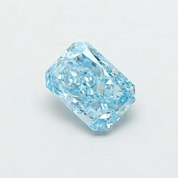 1.3ct RADIANT Fancy Vivid Blue VS1 Coloured Lab diamond