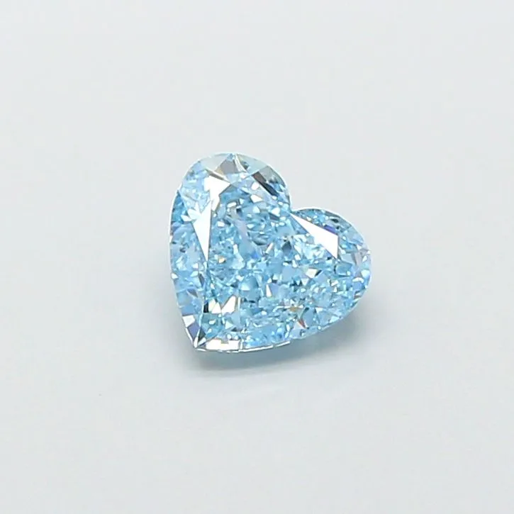 1.10ct HEART Fancy Vivid Blue VS1 Coloured Lab diamond