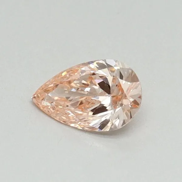 0.31ct PEAR Fancy Intense Pink VS1 Coloured Lab diamond